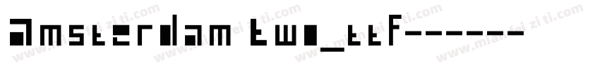 Amsterdam Two_ttf字体转换